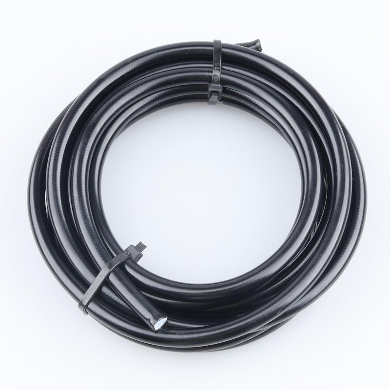 AC PERFORMANCE 3 AN Teflon PTFE Hose Stainless Steel Braided Black PVC Coated Cover Brake Hose for Brake Power steering Nitrous Fuel and Hydraulic 10 feet 18 ID