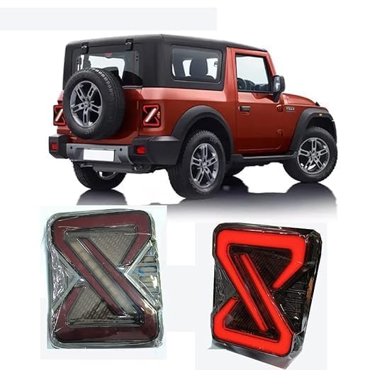 TRENDWALA Smoky Black LED Taillight/Backlight For Mahindra THAR&Thar Roxx (SET) PAIR (Right & Left Both) - Image 1