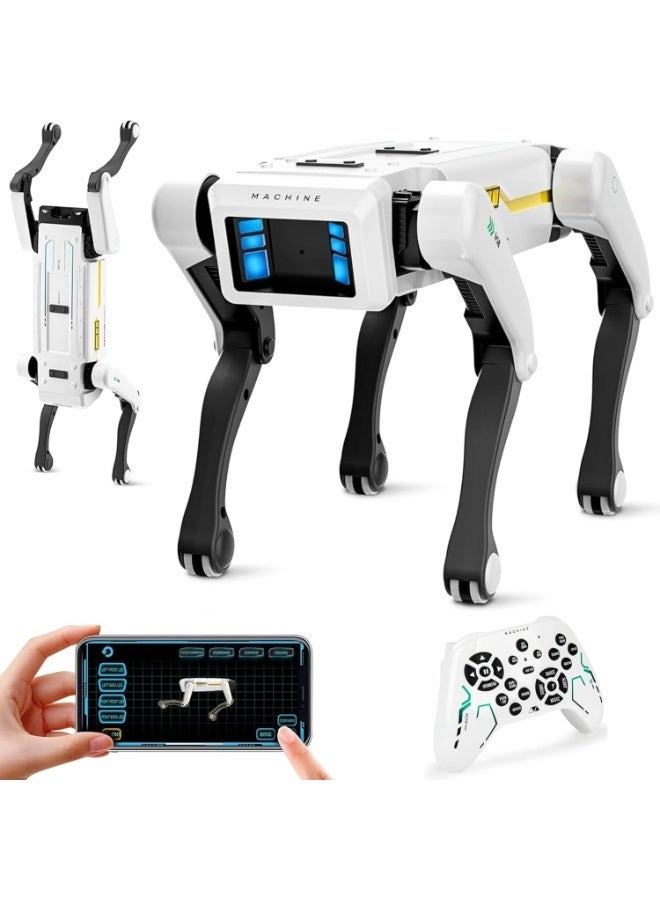 REZZOSS Smart Robot Dog for Kids & Adults – AI Interactive Electronic Pet with Voice Control & App Programming | Remote Control Stunt Puppy with 30+ Actions | STEM Educational Coding Toy | High-Tech Birthday Gift for Boys & Girls 6+, Android/iOS Mobile App Controllable Robot - Image 1
