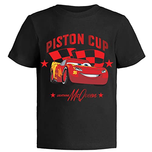 Disney Cars Lightning McQueen Pixar Graphic T-Shirts (3 Pack) Outfits Toddlers to Kids 3T Bk/B/Gy SS - Image 3