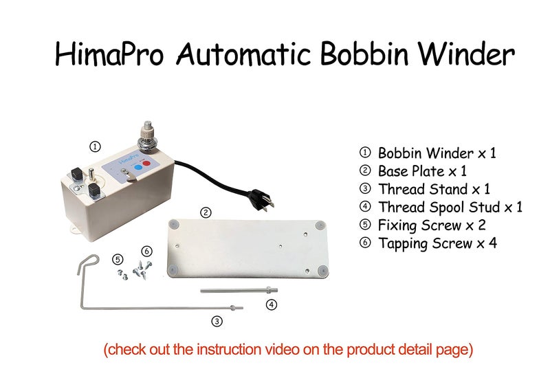 HimaPro Automatic Bobbin Winder for Sewing Machine Electrical Bobbin Winder Electric Bobbin Winder - Adjustable Bobbin Slot - Fast and Efficient Winding Experience - Image 3
