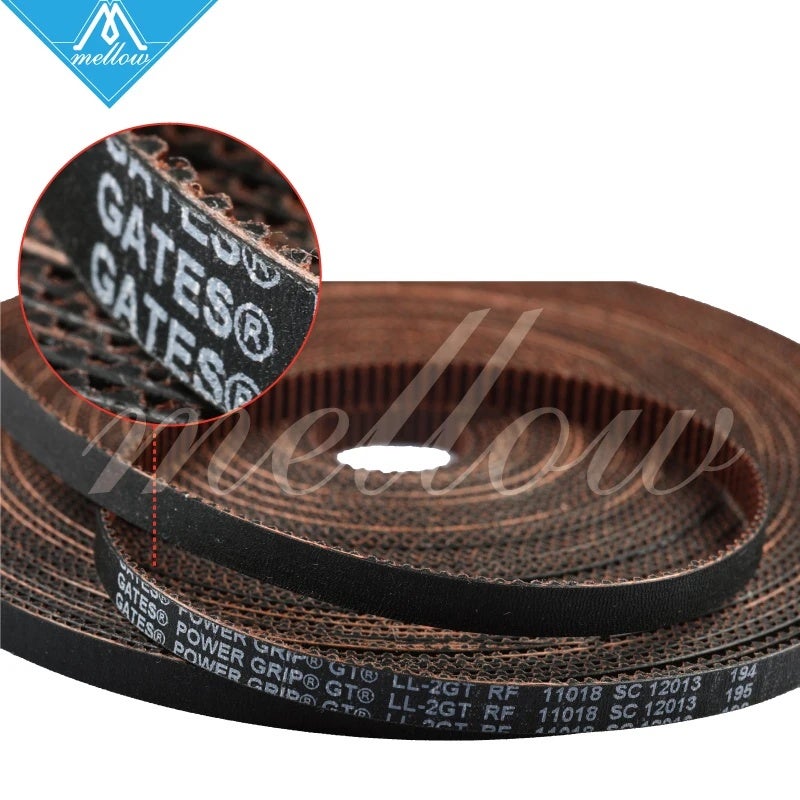 ميلو إلكترونيات Mellow Gates LL-2GT GT2 Timing Belt, 6mm 9mm 10mm Width, for 3D Printer Motion Systems - Image 3