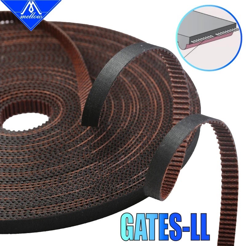 ميلو إلكترونيات Mellow Gates LL-2GT GT2 Timing Belt, 6mm 9mm 10mm Width, for 3D Printer Motion Systems - Image 1