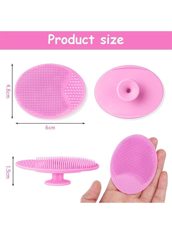 4Pack Baby Silicone Bath Brush, Baby Cradle Cap Brush, The Baby Essential for Dry Skin Cradle Cap and Eczema,Face Cleansing Brush for Men Women, Soft and Exfoliating, Suitable for All Skin Types - Image 2