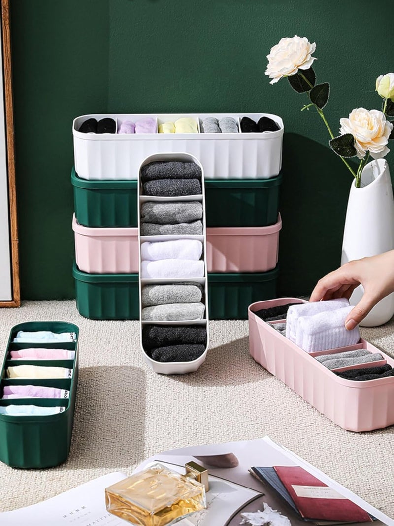 BOQP BOQP Socks Rack Innerwear Cosmetic Makeup Drawer WHITE 1