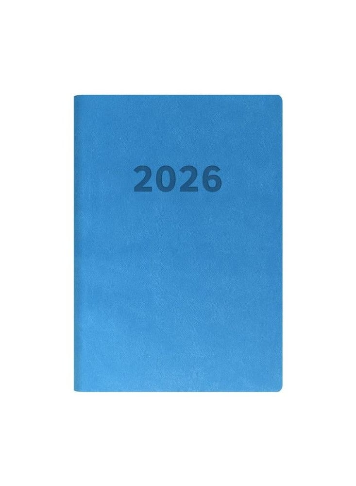 Collins - Edge Rainbow - 2026 12 Month Calendar Year Planner, Day-To-Page with 1/2 Hourly Appointments Diary, A5 Soft Cover - Blue (ED151.U57-26) - Image 2
