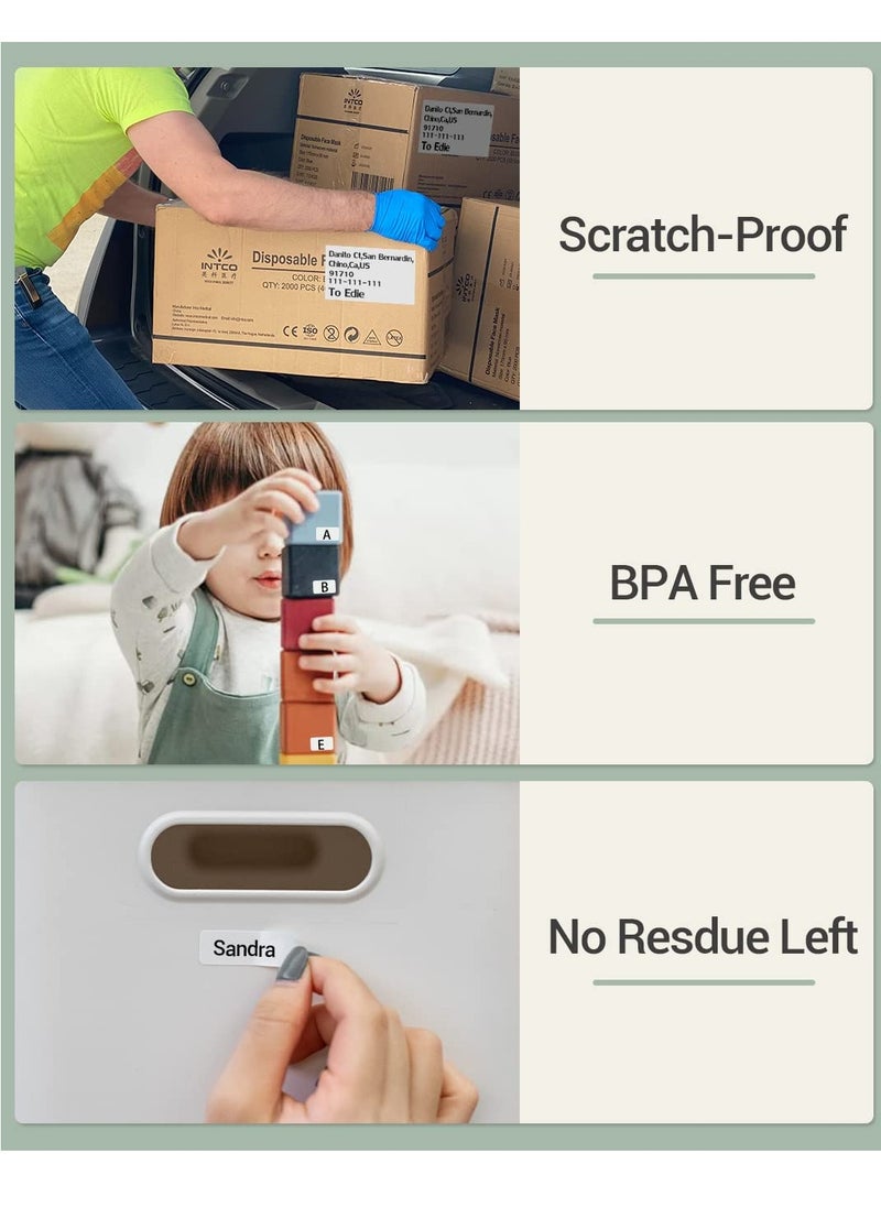 phomemo - Multi-Purpose Self-Adhesive Round Thermal Label for M110/M200 Label Maker, 1.18'' x 1.18'' (30x30 mm) Thermal Label, 200 Labels/Rolls, Black on White - Image 1