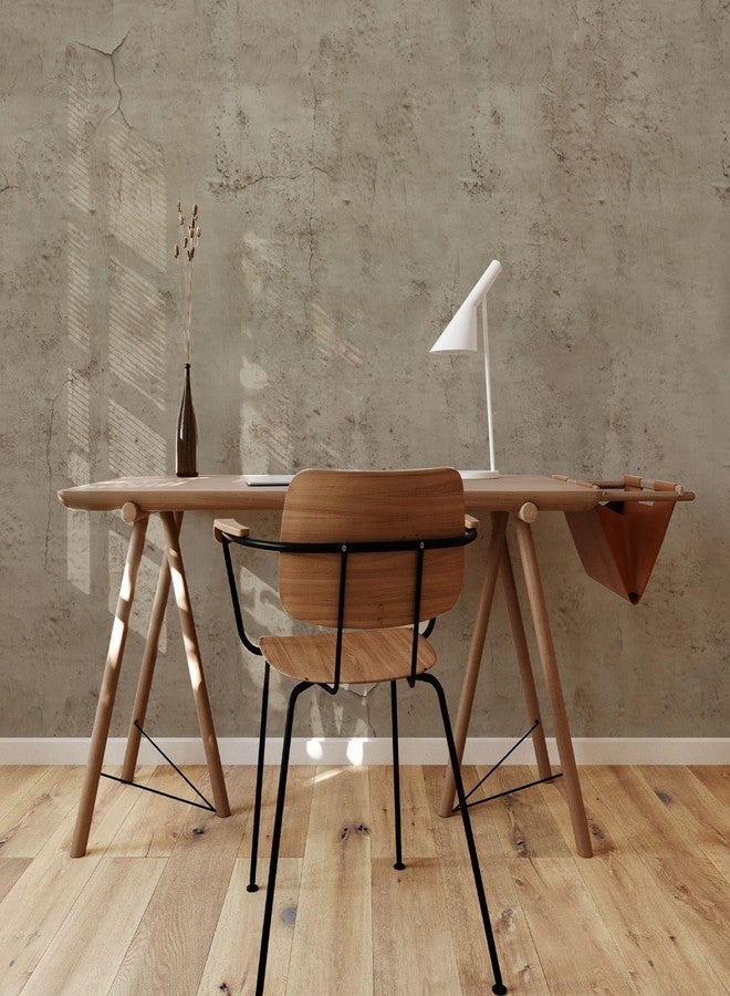 WAPANE Beige Concrete Wallpaper 15.7in x 80in, Cement Contact Paper 3D Matte Textured, Concrete Wall Paper Peel and Stick Self-Adhesive Removable for Living Room Bedroom Bathroom Gym - Image 5