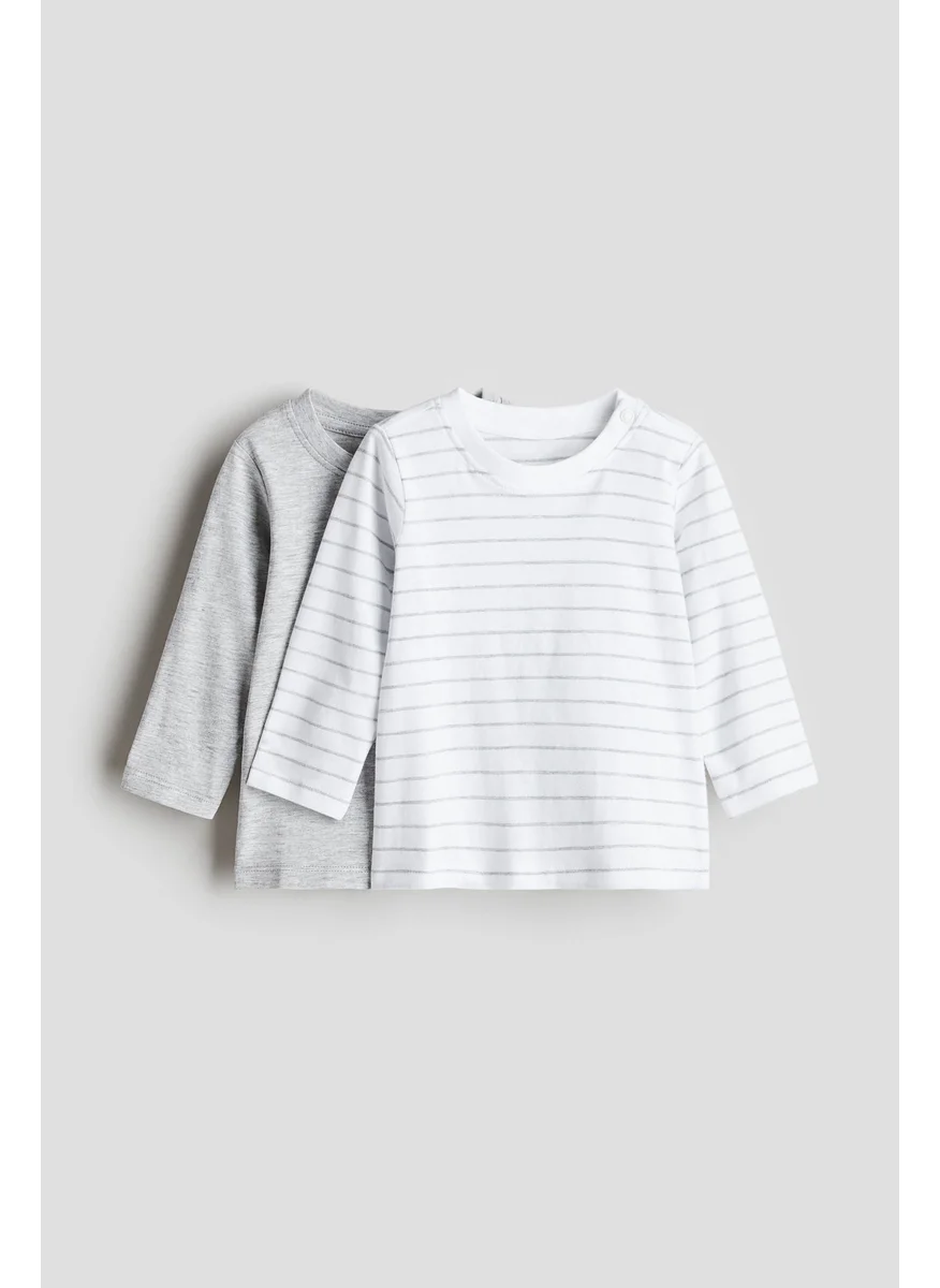 H&M 2-Pack Long-Sleeved Jersey Tops