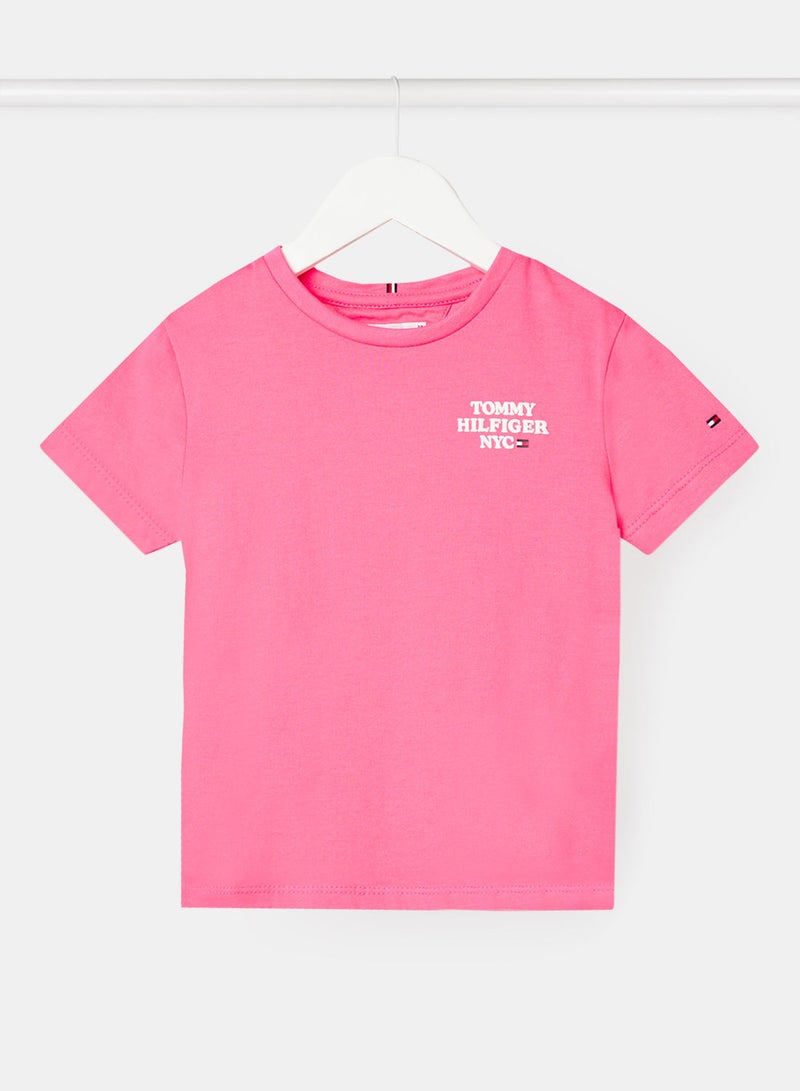 Girls NYC Logo Print T-Shirt