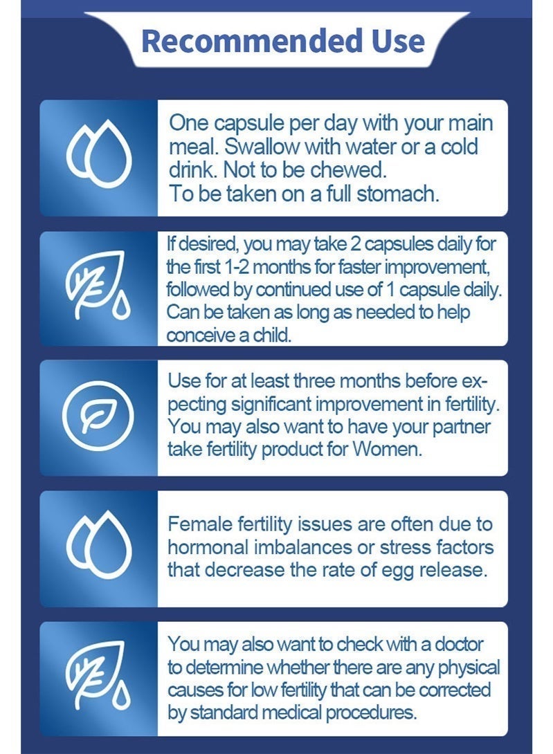 وينز تاون مكملات الخصوبة الذكورية تعزيز الخصوبة الذكورية قوة الحيوية المثلى حمض الفوليك المغنيسيوم فيتامينات متعددة 10 أقراص - Image 4