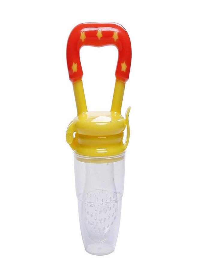 Lappu Baby Silicone Food Feeder 90 ml(Color May Vary) with Silicone Baby Food Fruit Teething Feeder Pacifier Nibbler for Vegetables/Fruits (Yellow) - Image 5