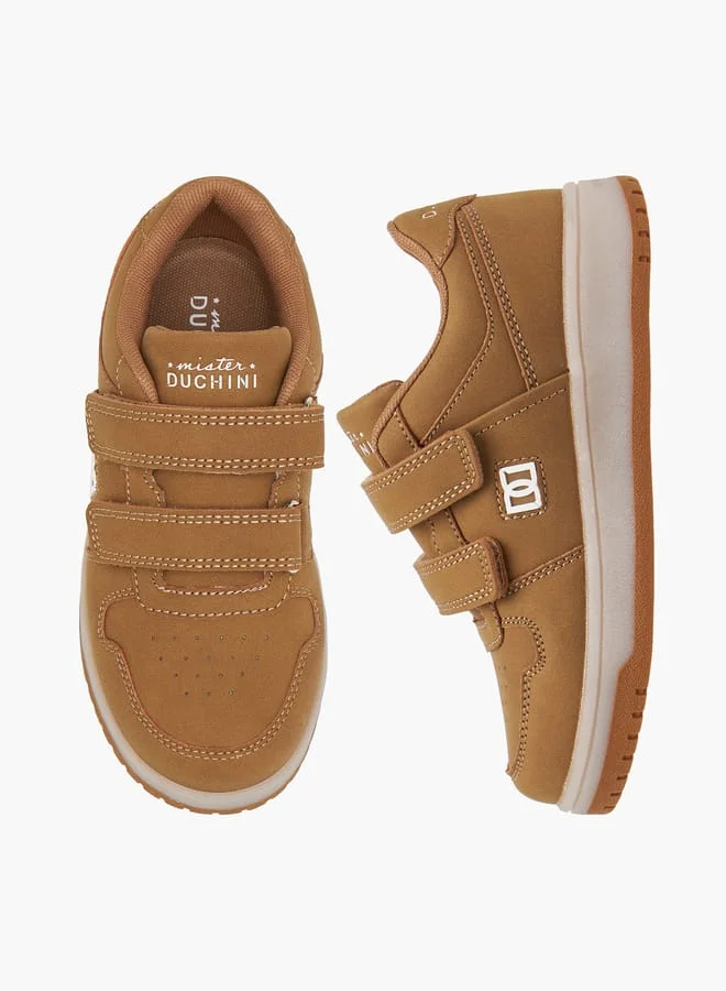 سيد دوتشيني Boys Panelled Sneakers with Hook and Loop Closure