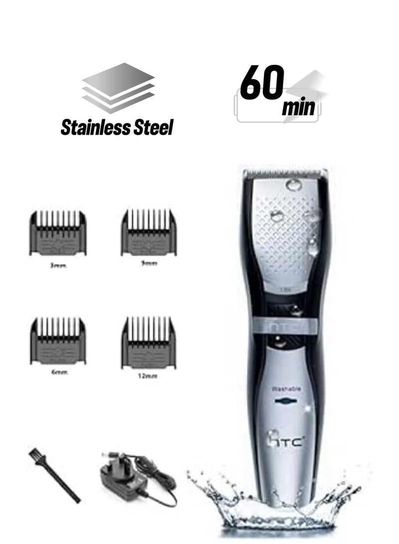 HTC Hair Trimmer AT-729 Professional Rechargeable 60 Mins Runtime Personalized Cordless Split End Nose Beard Cut - Image 1