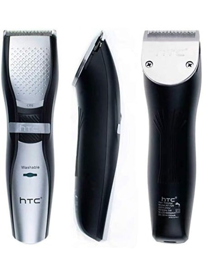 HTC Hair Trimmer AT-729 Professional Rechargeable 60 Mins Runtime Personalized Cordless Split End Nose Beard Cut - Image 3