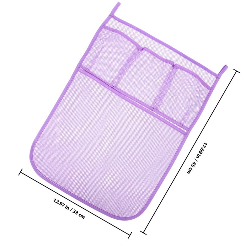 2pcs Bathroom Bathtub Plaything Organizer Bath Plaything Mesh Bags Bathroom Hanging Mesh Bag Baby Bath Toy Storage Bath Toy Net For Tub - Image 2