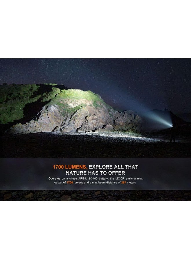 fenix Fenix LD30R EDC Flashlight, 1700 Lumens USB-C Rechargeable High Performance Flashlight  - Image 5
