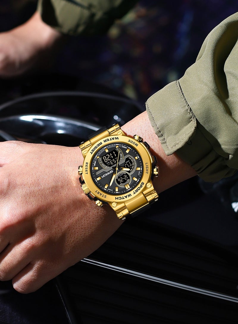 Sanda Fashion Men's Electronic Watch Personalized Sports Multi functional Waterproof Night Light Men's Electronic Watch - Image 3