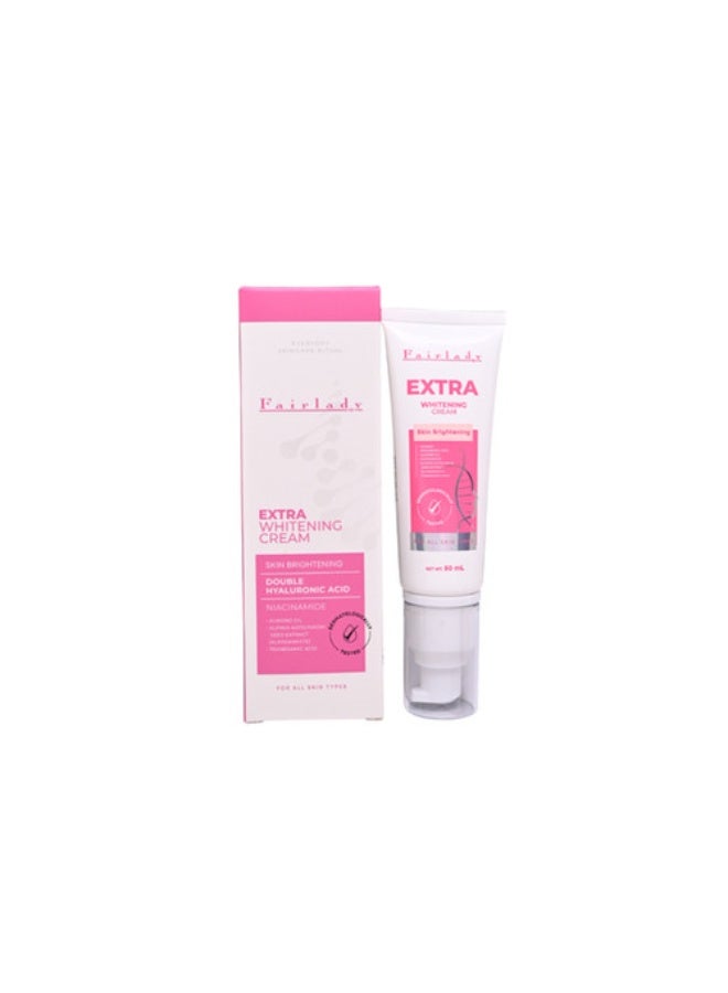 Extra Whitening Cream With Hyaluronic Acid and Niacinamide Formula By Fairlady 50g