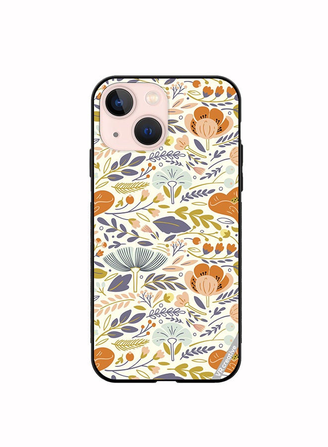 VR CREATIVE Protective Case Cover For Apple iPhone 13 mini Orangiea Design Multicolour - Image 1