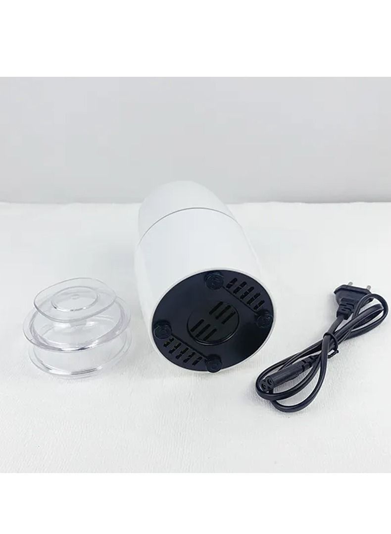 DubaiGallery مطحنة كهربائية صغيرة محمولة للاستخدام المنزلي والمكتبي بقوة 300 وات وسعة 100 جرام لطحن حبوب البن والتوابل - Image 3