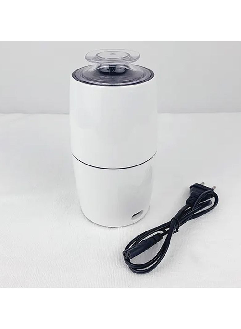 DubaiGallery مطحنة كهربائية صغيرة محمولة للاستخدام المنزلي والمكتبي بقوة 300 وات وسعة 100 جرام لطحن حبوب البن والتوابل - Image 2