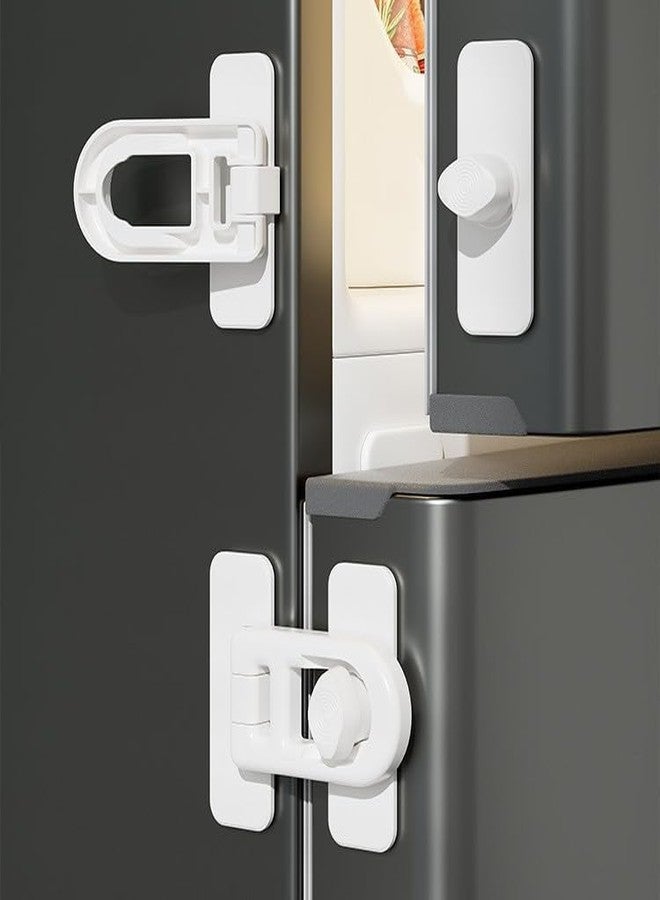 HENIJ Child Safety Cabinet Locks - Baby Proof Latches for Refrigerator, Oven & Drawers, Durable Childproof Locks for Home, Daycare & Kindergarten (White (PackOf 8)) - Image 1