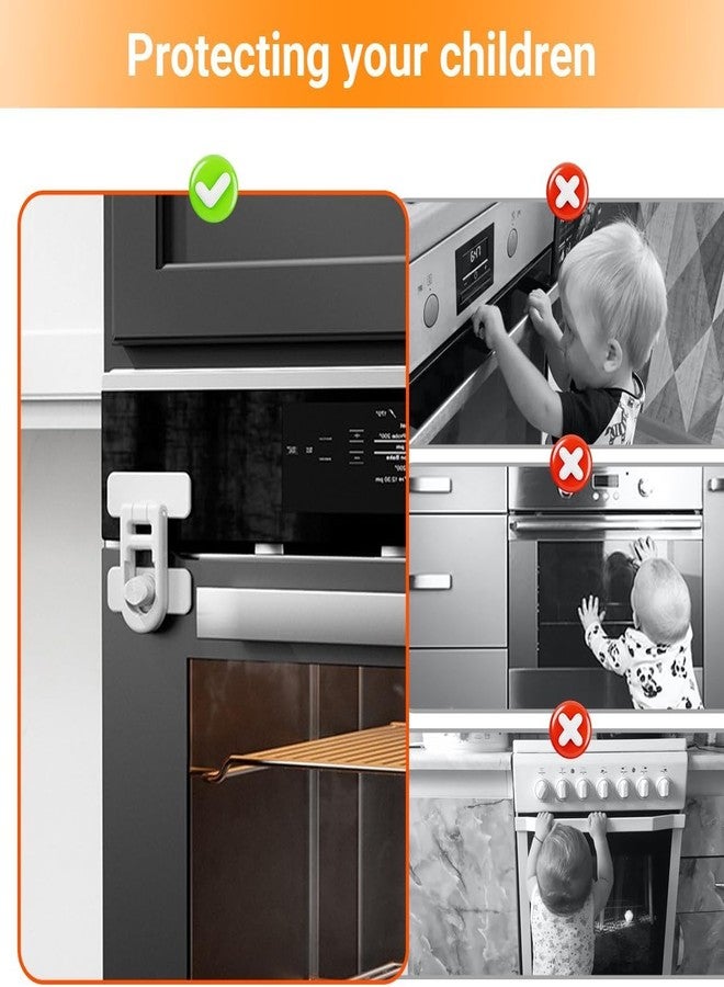 HENIJ Child Safety Cabinet Locks - Baby Proof Latches for Refrigerator, Oven & Drawers, Durable Childproof Locks for Home, Daycare & Kindergarten (White (PackOf 8)) - Image 4