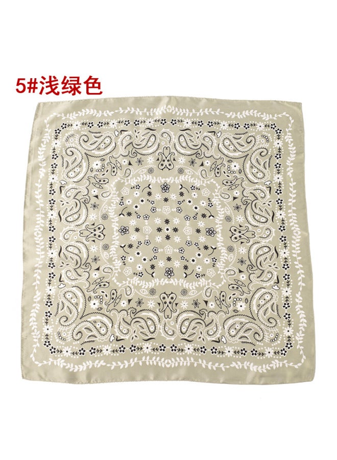 Spring And Summer Elegant All-match Floral Cashew Small Square Scarf Korean Style 70 Decorative Small Scarf Scarf