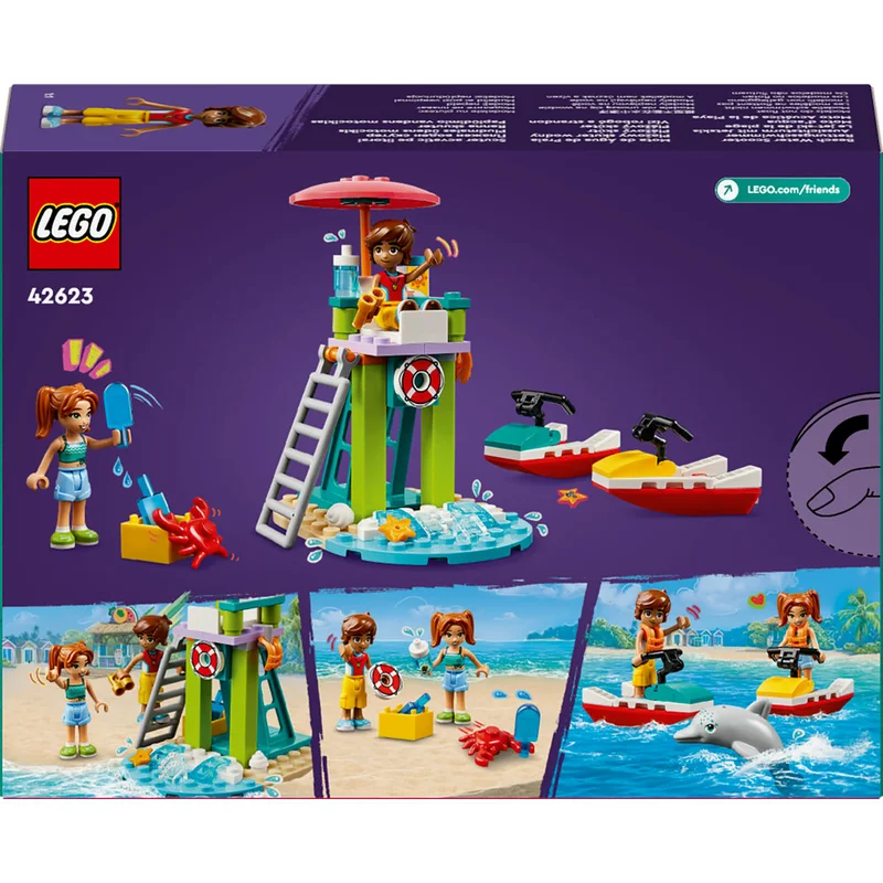 LEGO Friends Beach Water Scooter Lifeguard Toy 42623 (84) Pieces