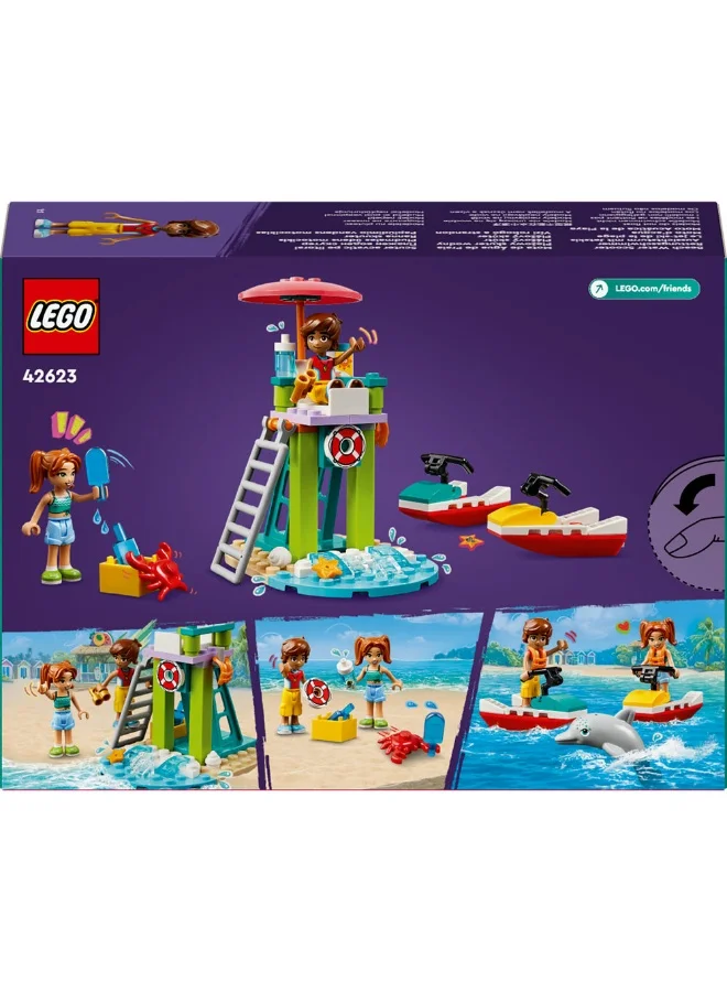LEGO Friends Beach Water Scooter Lifeguard Toy 42623 (84) Pieces