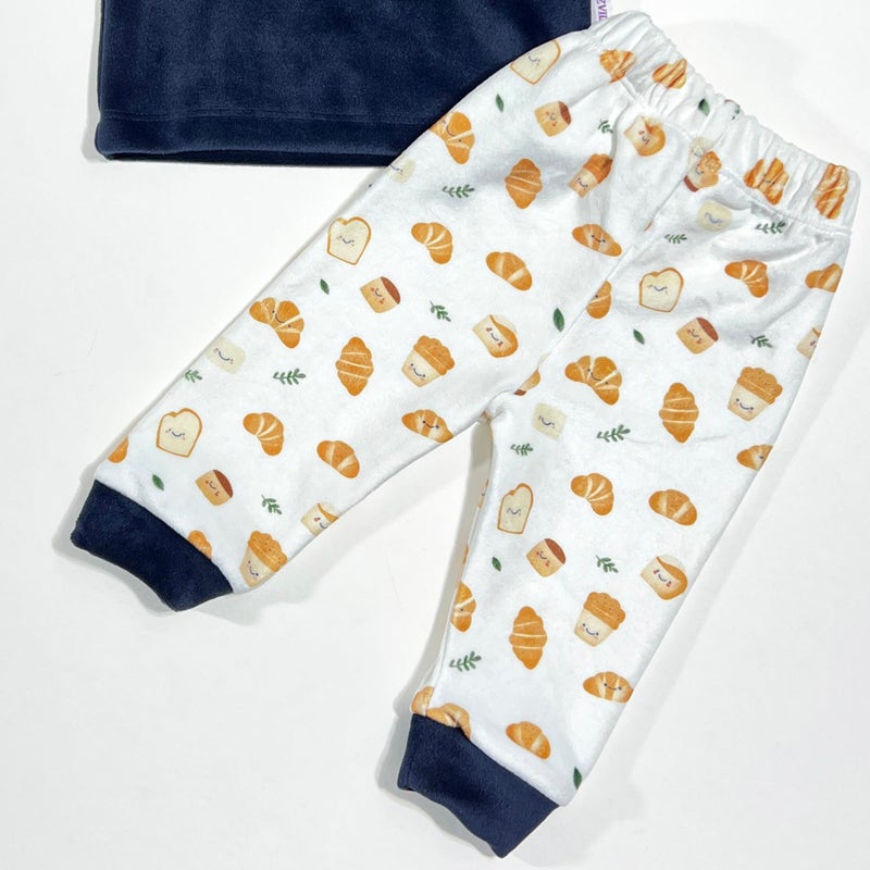 Kidzvilla Newborn Velvet Pajama Set 9790 - Image 2