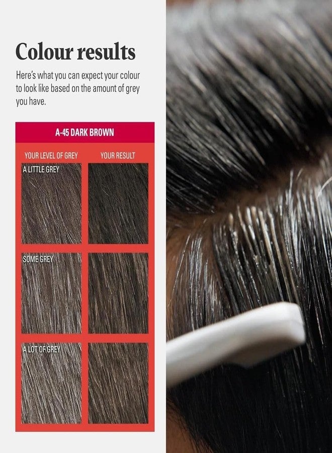 Just For Men Ultra Dark Brown Hair Color A45 Ammonia Free Easy Comb Applicator Covers Grey Hair Natural Look Long Lasting Results for Men Hair Dye 10 Minute Quick Application Soft Smooth Hair upto 6 Weeks Coverage - Image 4