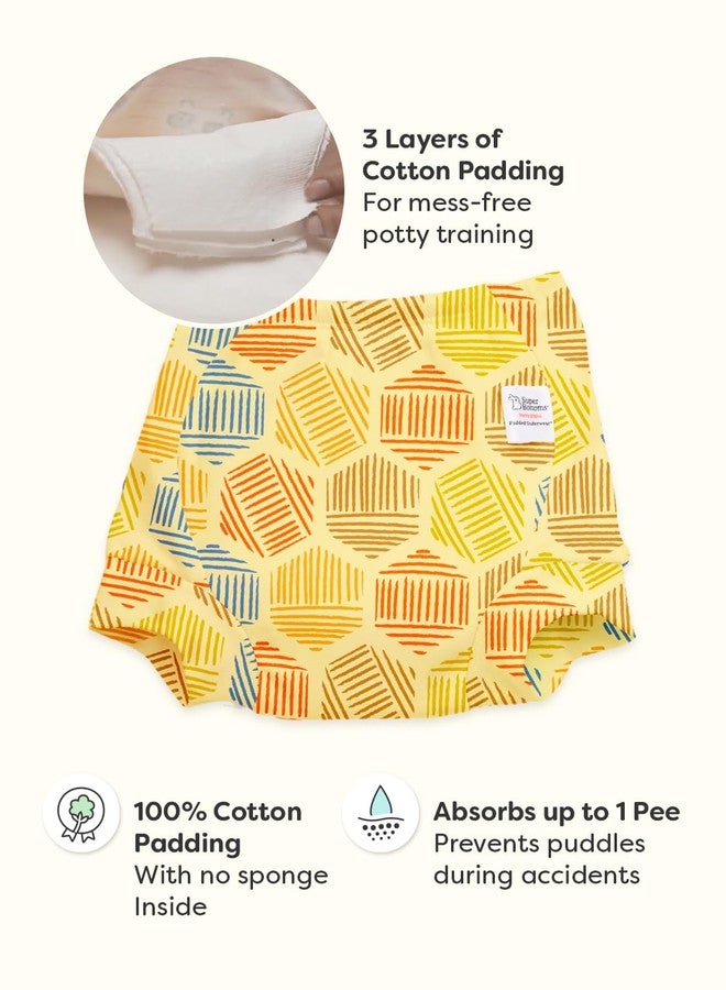 superbottoms Padded Underwear for Babies & Toddlers (9-12 Months), 3 Layers of Premium Cotton & DryFeel Layer, Ideal for Diaper-Free Time & Mess-Free Potty Training Pants, Pack of 3 - Image 2