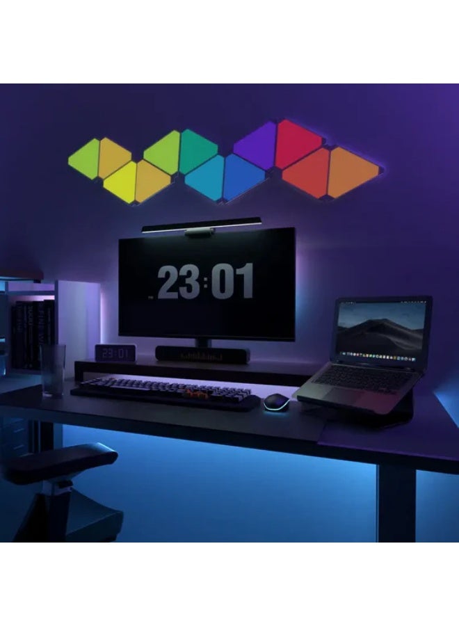 Cololight Smart Gaming Lights, Wall Lights For Bedroom Can No Sound MUSic Sync, Gaming Setup Triangle Lights With 6 Connection Slots For Gaming Room Decor - Image 3