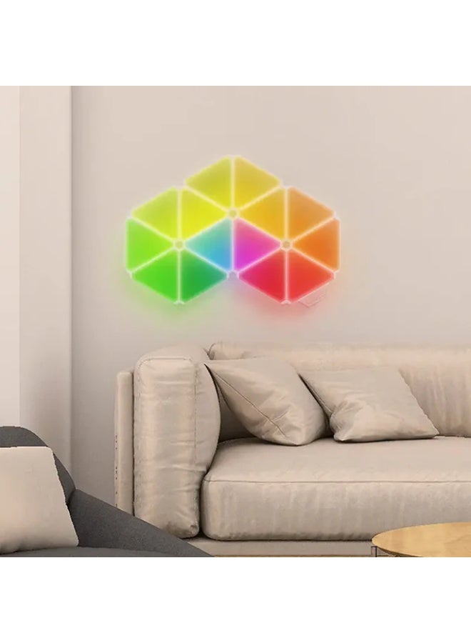 Cololight Smart Gaming Lights, Wall Lights For Bedroom Can No Sound MUSic Sync, Gaming Setup Triangle Lights With 6 Connection Slots For Gaming Room Decor - Image 4
