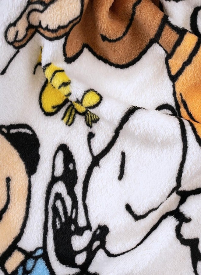 Franco بطانية فاخرة من فرانكو كوليكتبلز® بشخصيات بياناتس® تشارلي براون، سنوبي، لوسي والعصابة، ناعمة ومريحة، 40 بوصة × 50 بوصة، (منتج رسمي من بياناتس®) - Image 5