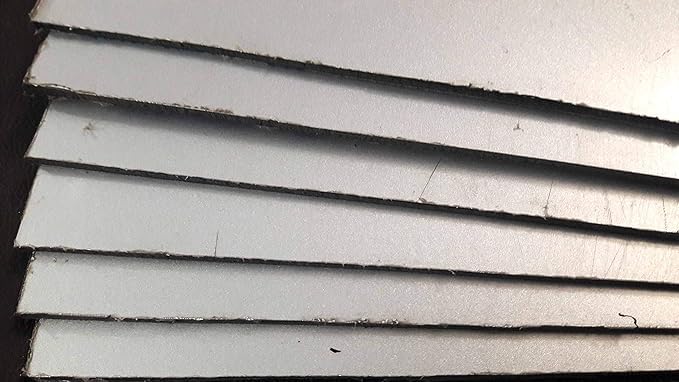 Generic 30mm ACP Aluminium Composite Panel Board Sheets For Students One Side Colour Both Side Silver Aluminum Layer 12x12 Inches  - Image 1