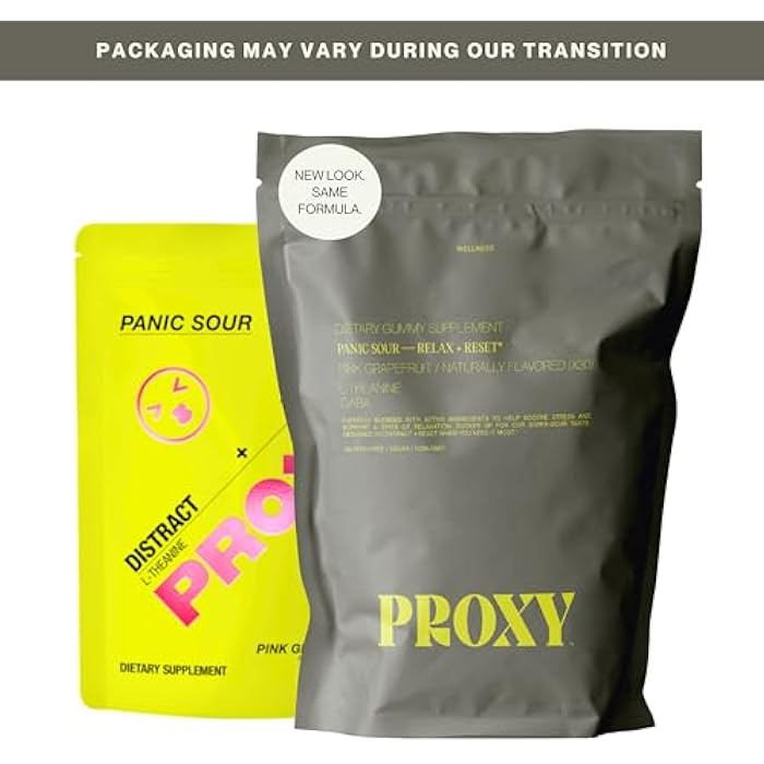 PROXY جواهر غابا و L-ثيانين | دعم طبيعي للتوتر والنوم | نباتي وخالي من الغلوتين | جريب فروت | 30 حبة - Image 3
