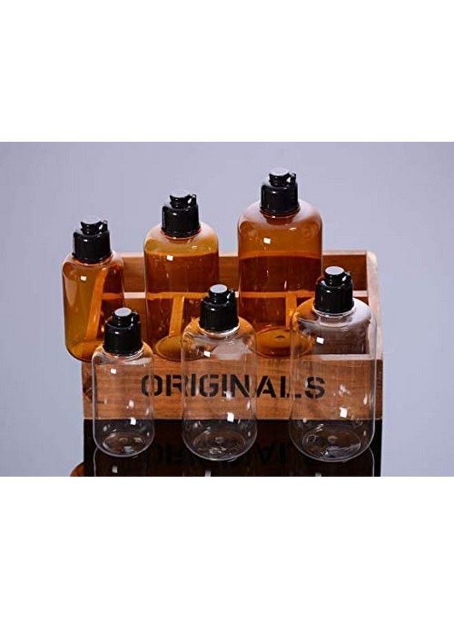 ericotry 300Ml/10Oz Empty Refill Plastic Squeeze Bottles Cosmetic Container With Black Flip Cap Makeup Essential Oil Water Shampoo Shower Gel Liquid Storage Jar Pot Holder Diy Beauty Tool Pack Of 3 - Image 3