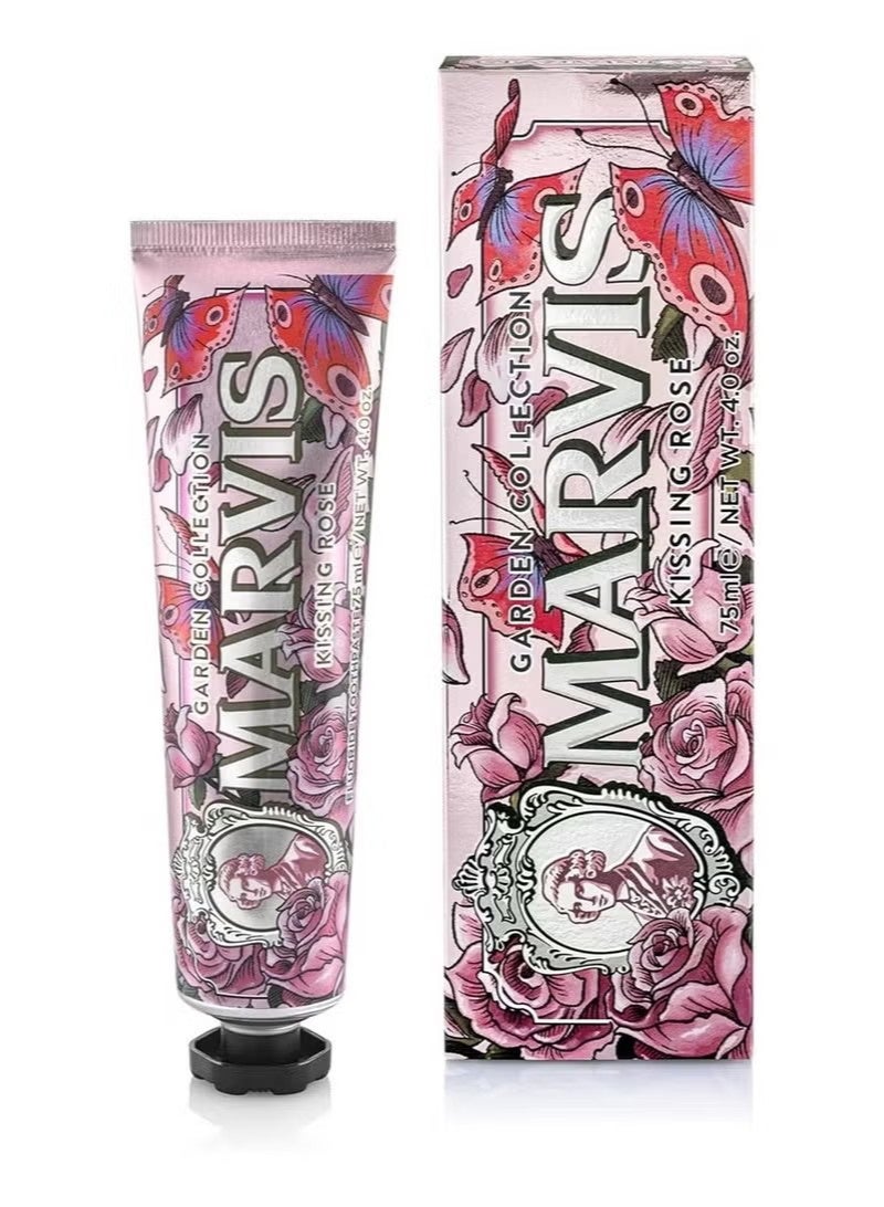 Marvis Garden Collection Kissing Rose Limited Edition Toothpaste, 75 ml, Sensational Flavored Toothpaste for a Long-Lasting Freshness - Image 1