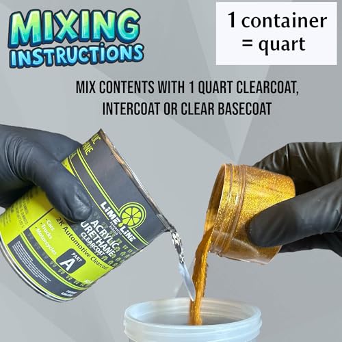 LiME LiNE Sprayable Metal Flake Paint Additive: Solvent Resistant Glitter for Automotive Custom Painting (Purple) - Image 3