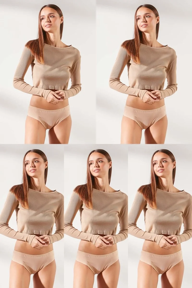 C&city 5-Pack Brazilian Panties 590 Ten