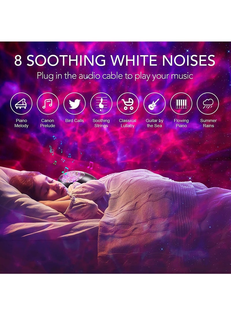 Galaxy Star Projector Light LED Ceiling Starry Night Sea Starlight Ocean Wave Space Music Projection Lamp Kid Bedroom Decoration Nursery Room Decor Teen Adult Boy Girl Gift  - Image 3