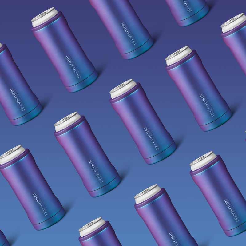 BrÃ¼Mate Brmate Hopsulator Slim يمكن أن يعزز البرودة لعلب نحيف 12 أوقية | نحيل يمكن أن يعزز حامل مشروب من الفولاذ المقاوم للصدأ لصودا البيرة الصلبة ومشروبات الطاقة (هالة داكنة) - Image 3