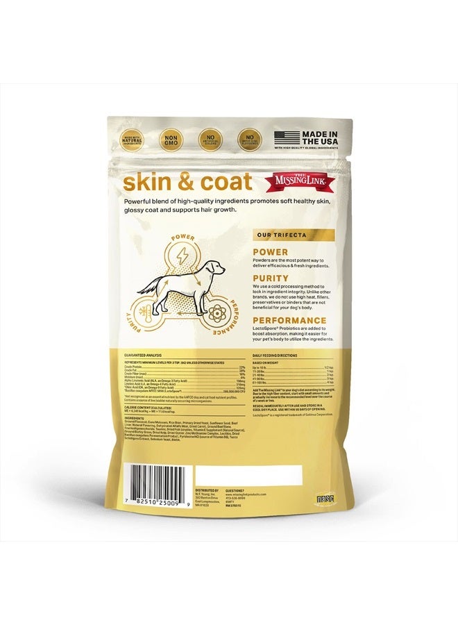 The Missing Link Original All Natural Superfood Dog Supplement- Balanced Omega 3 & 6 to support Healthy Skin & Coat – Skin & Coat Formula – 1 lb. - Image 4
