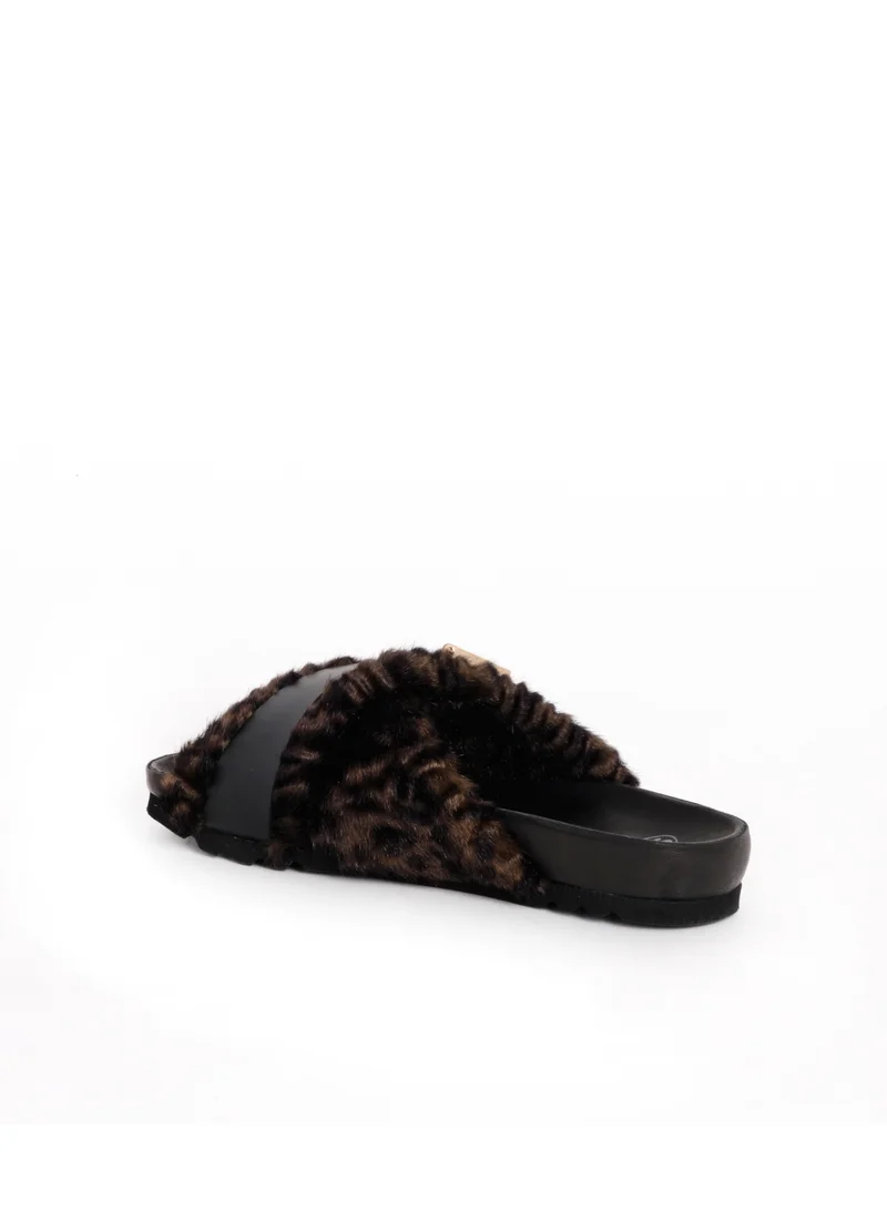 Scholl SLIPPER BROWN AMBER PRINTED