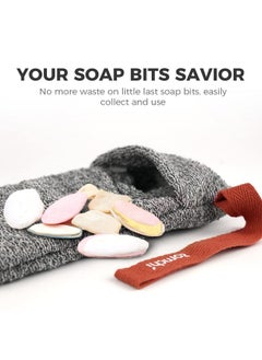 zomchi ZOMCHI 2 Pieces Soap Bags, Soap Savers for Bar Soap for Deep Exfoliating,Soap Sock for Use in Shower  - Image 4