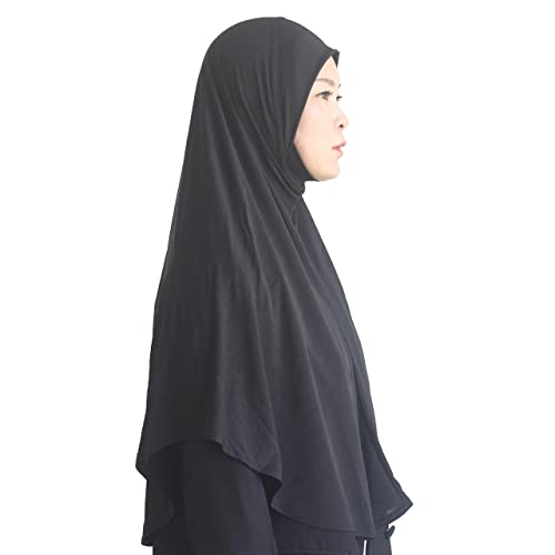 Modest Beauty Plain Hijab for Women Muslim Headscarf Islamic Scarf Easy to Wear Prayer Hijabs - Image 2