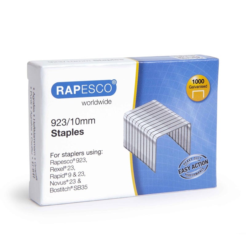Rapesco 1237 923/10mm دبابيس مجلفنة، علبة من 1,000 - Image 1